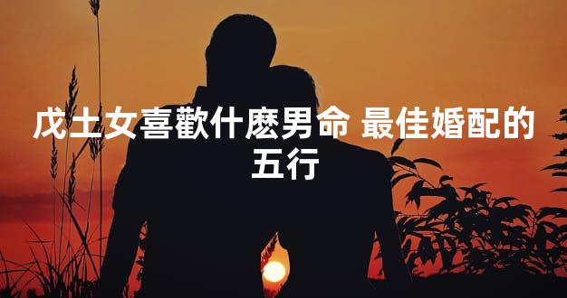 戊土女喜歡什麽男命 最佳婚配的五行